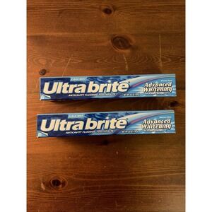 Ultra Brite Baking Soda & Peroxide Whitening Toothpaste, 6oz (170g) (Pack of 2)
